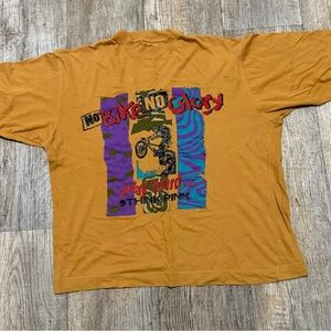 Vintage no bike no Glory bmx WoMen's Mustard Graphic T-Shirt